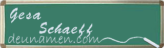 Gesa Schaeff Visitenkarte